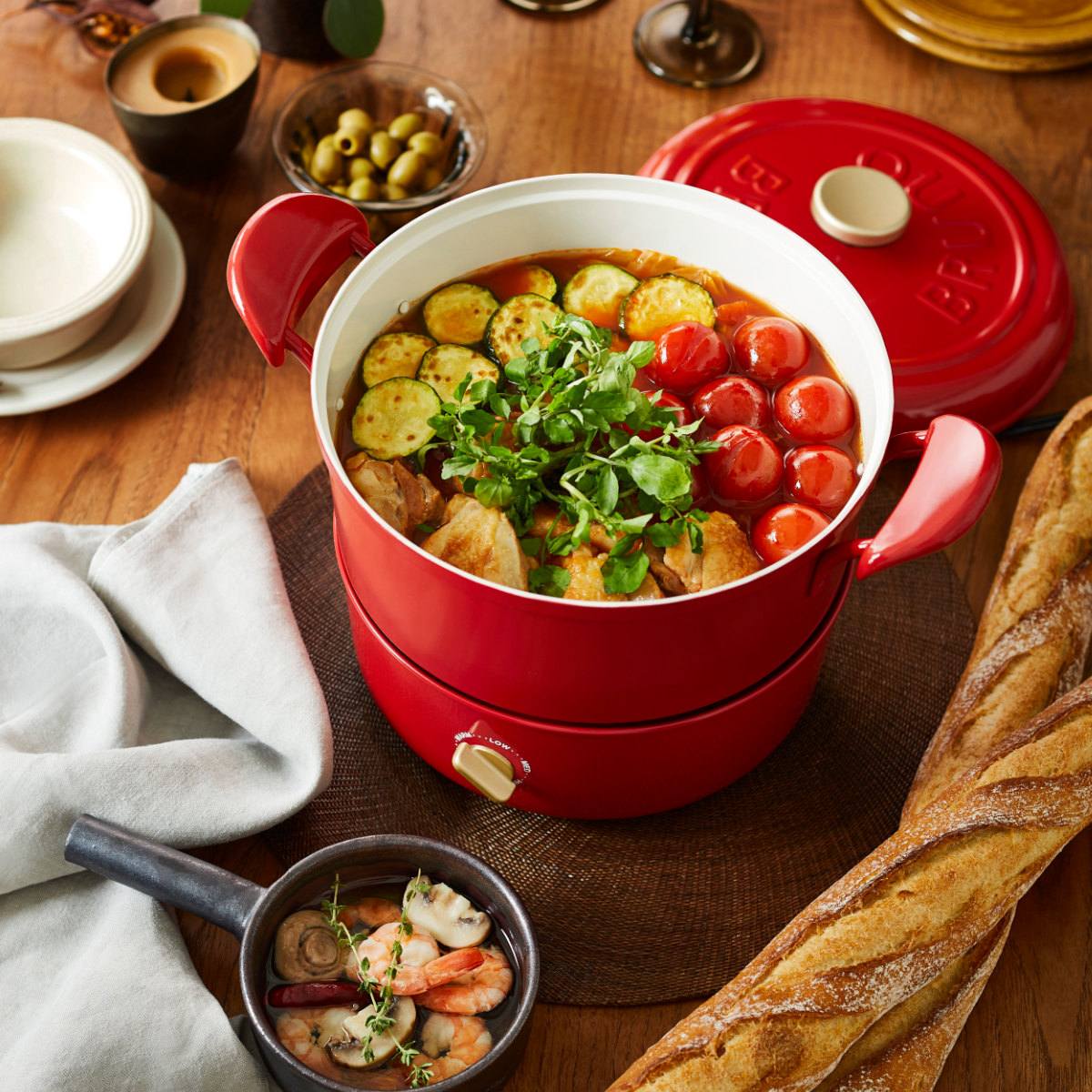 BRUNO マルチグリルポット 2L 卓上鍋 多機能鍋 電気鍋 （ ブルーノ