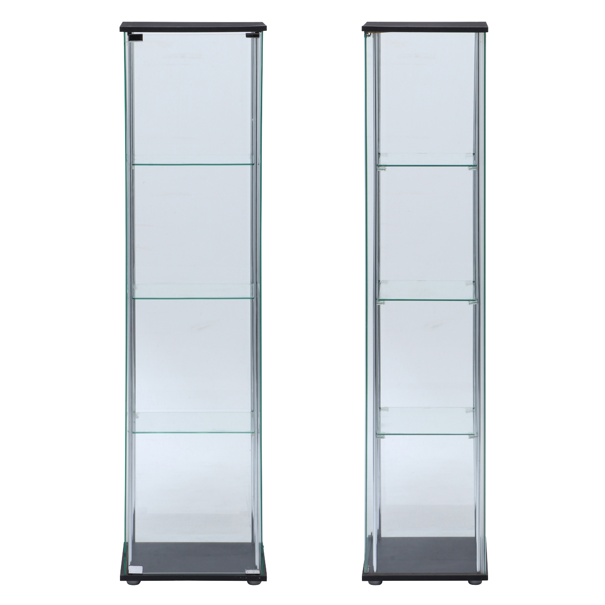 ショーケース 幅42.5cm 4段 コレクションケース ガラス製