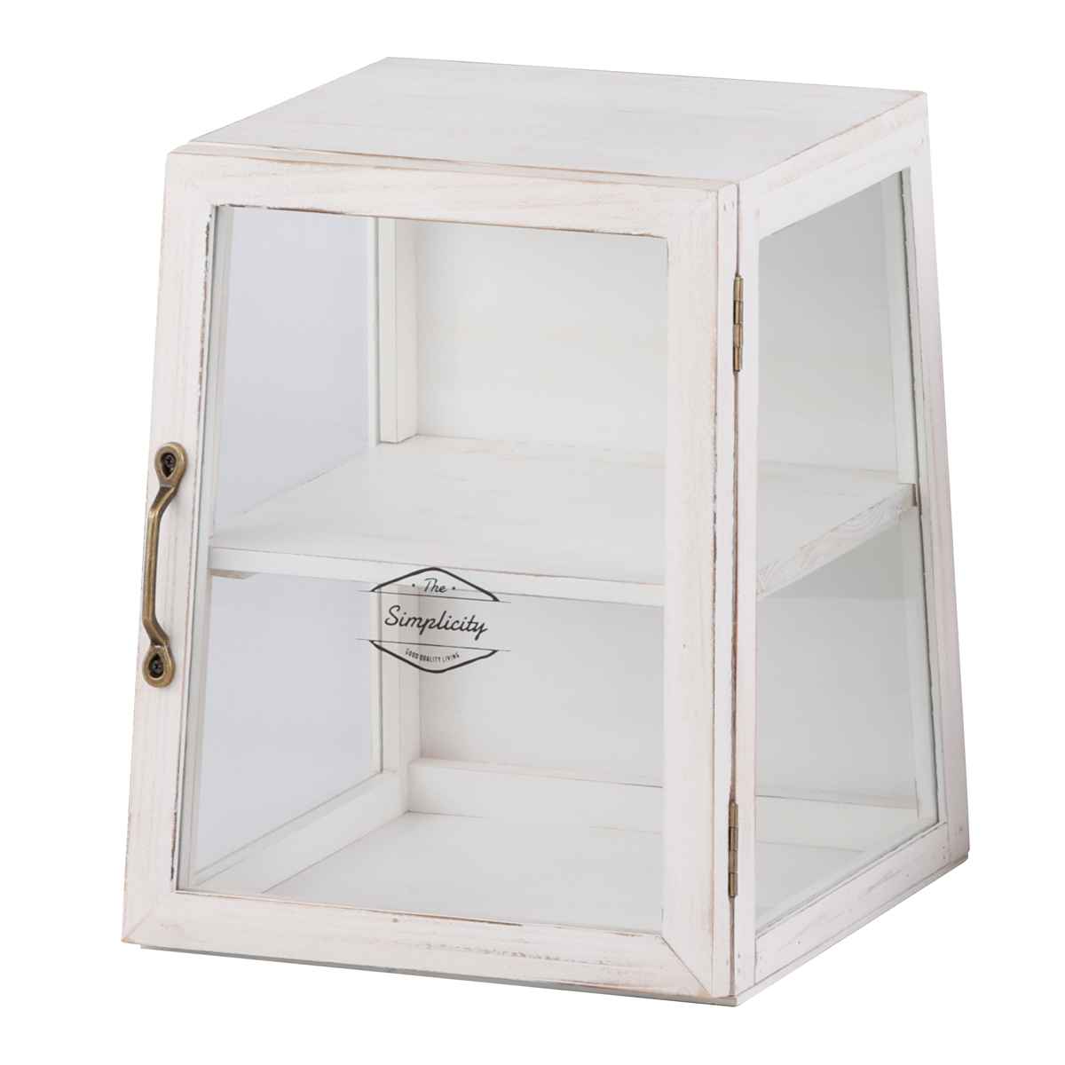 冷蔵ショーケース ホワイト 2段棚付き 卓上 冷蔵ショーケース ホワイト