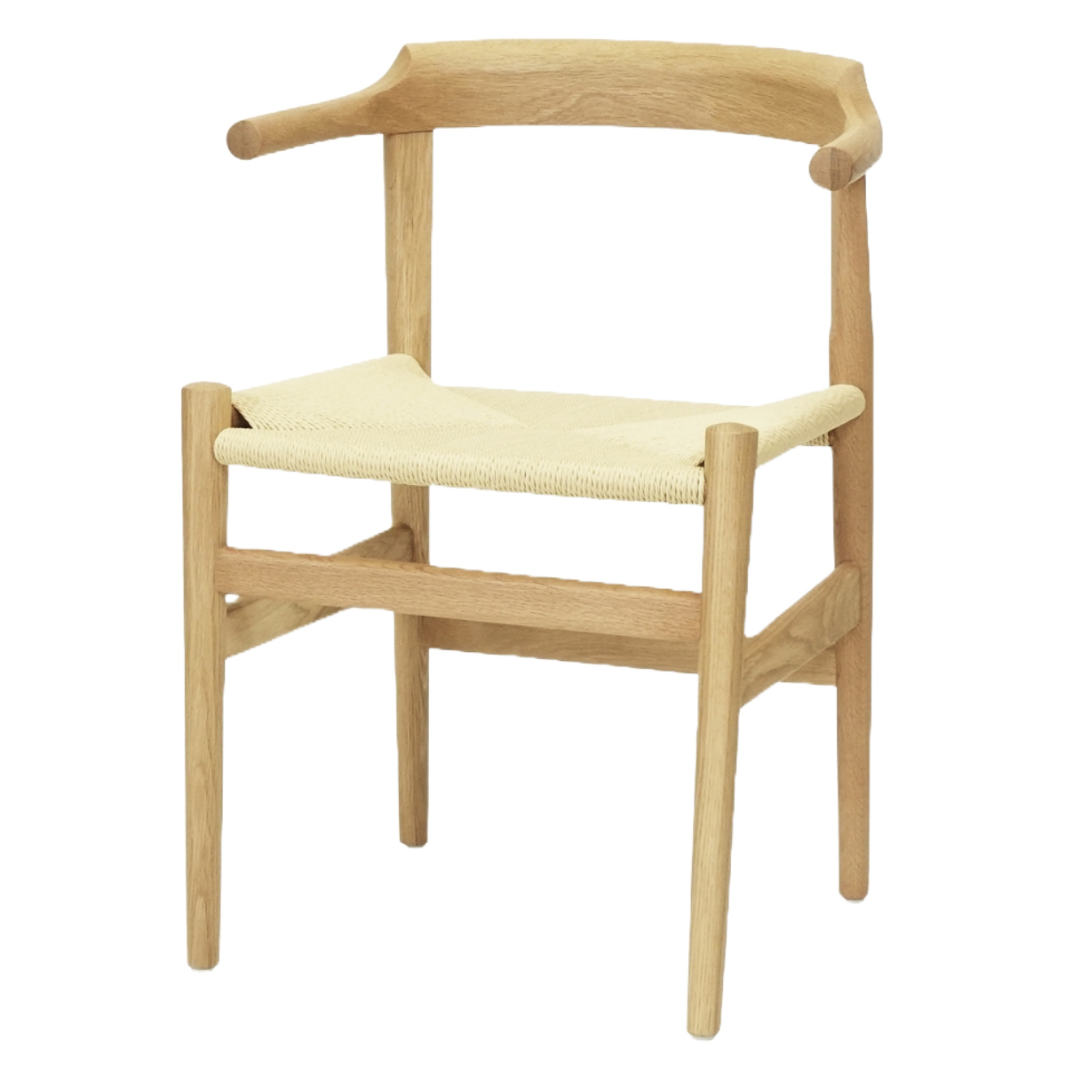 ダイニングチェア 座面高46cm ペーパーコード オーク ラストダイニング