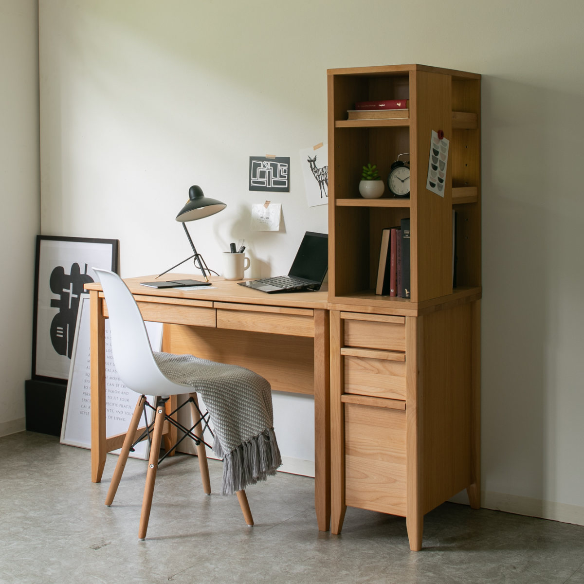 オープンラック 幅30cm シェルフ 学習机 トライA専用 （ ラック 棚