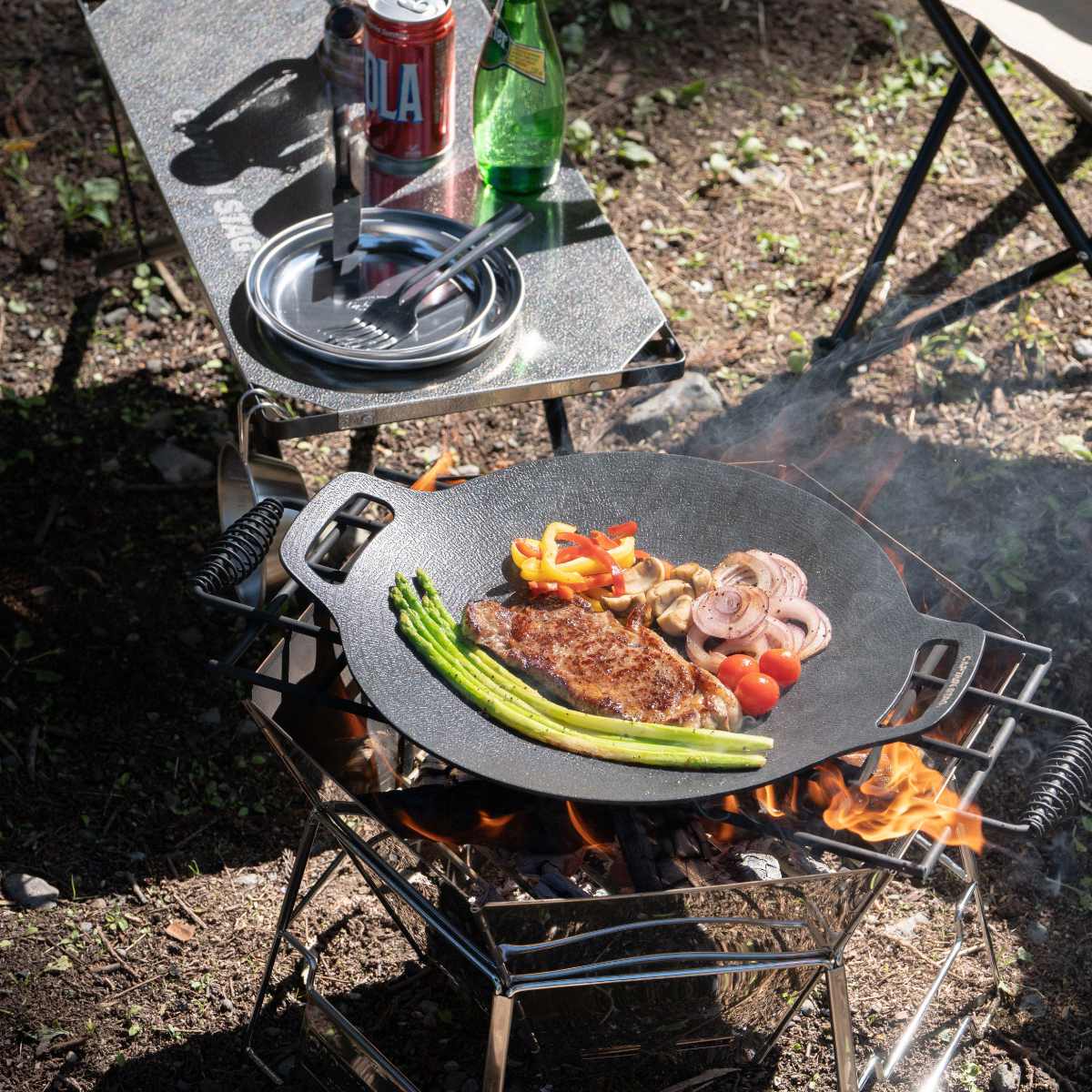 グリドル 34cm ラウンド グリルプレート キャプテンスタッグ