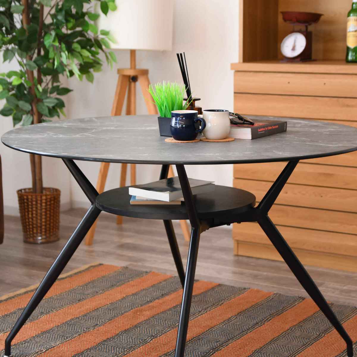 円形大理石風ダイニングテーブル ダイニングテーブル 円形 大理石」の