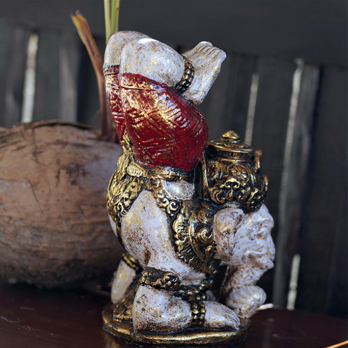 逆立ちガネーシャ レジン製卓上オブジェ【54132】 /アジアン雑貨・バリ雑貨