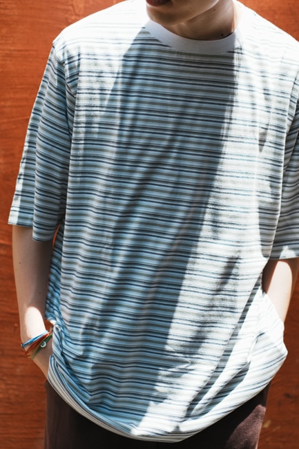 BATONER/バトナー High Gauge Border T-Shirt