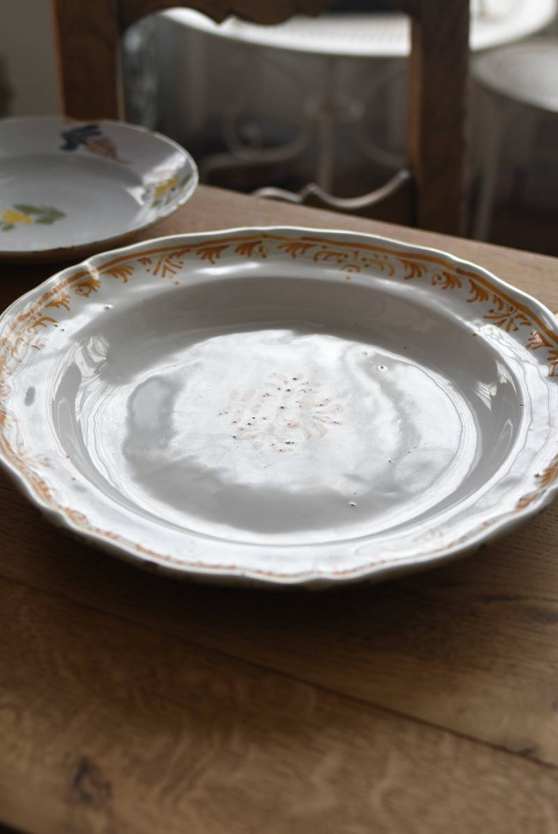 フランスアンティーク食器 アンティークプレート.33cm テーブルウェア