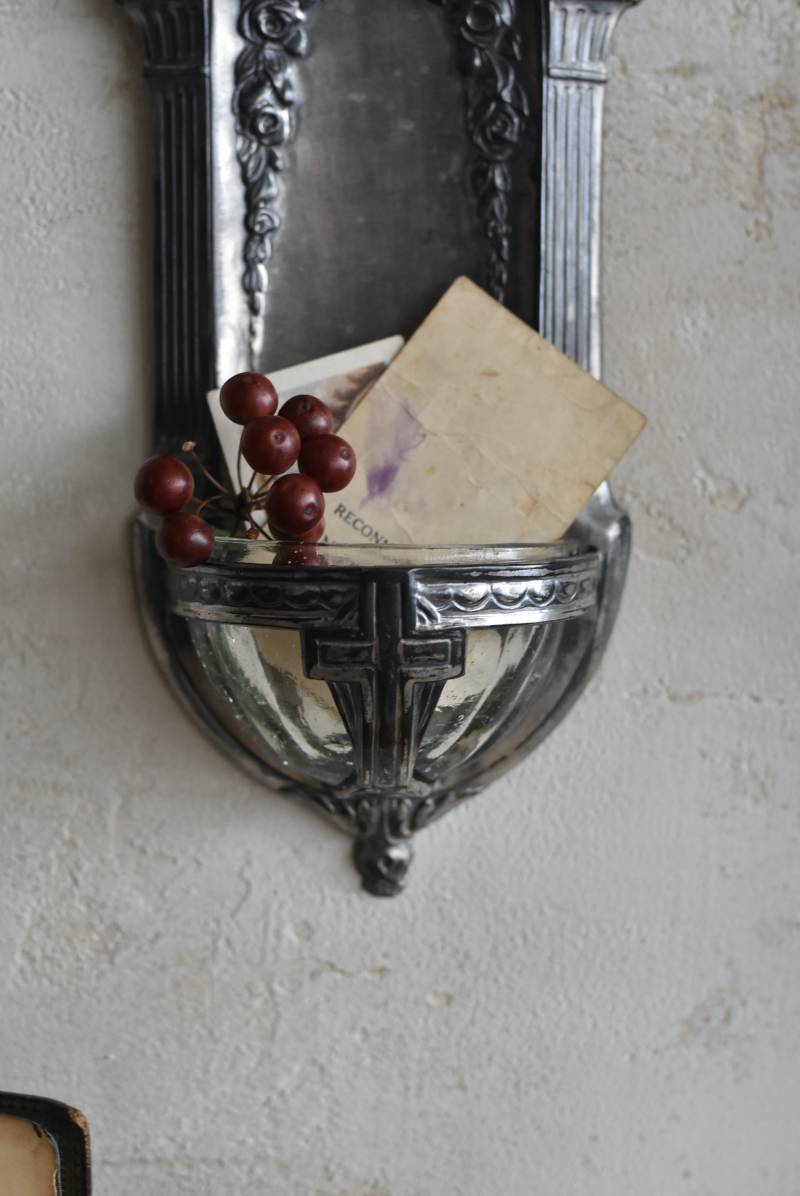 フランスアンティーク雑貨 アンティーク聖水盤.14 アンティークベニティエ