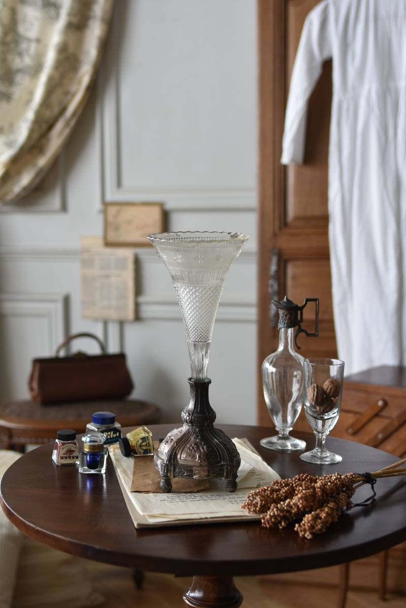 フランスアンティーク雑貨 アンティークフラワーベース.8 花器