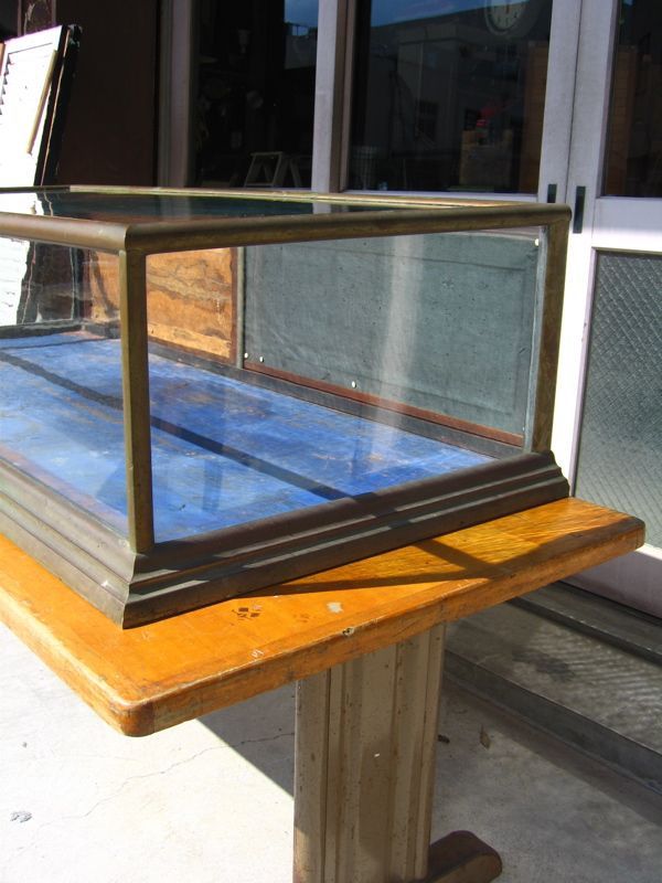 1860'S 1870'S 1880'S 19世紀 真鍮枠ガラスショーケース 展示ケース