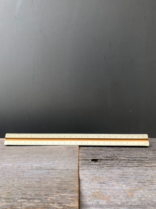 縮尺定規 三角スケール 1631P KEUFFEL & ESSER CO. PARAGON 木製