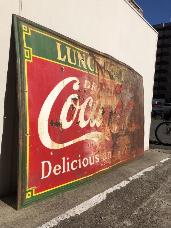 Coca Cola コカ・コーラ 看板 丸型 ホーロー看板 レトロ コカコーラ