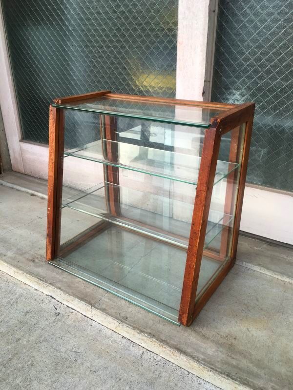 2個セット ビンテージ ショーケース 什器 アクセサリーケース 収納 2