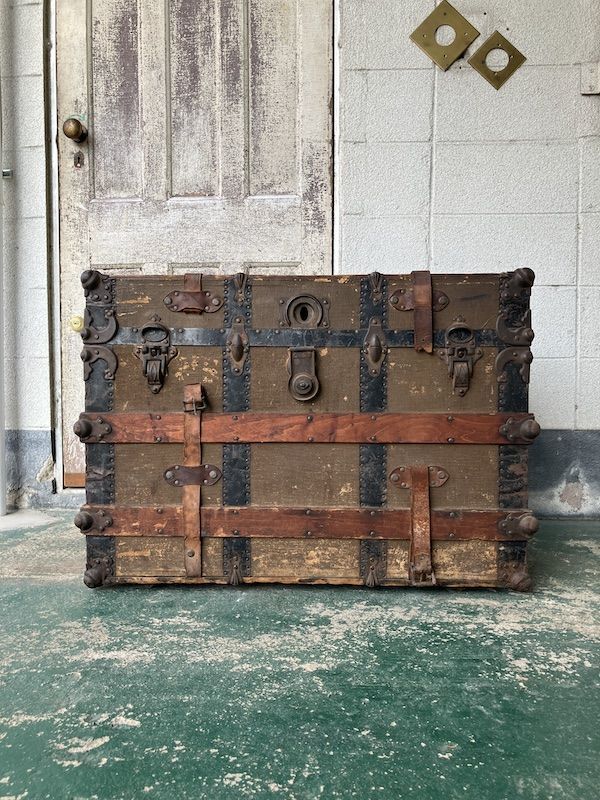 1900'S 10'S 20'S アンティークトランク LOS ANGELS トレジャー