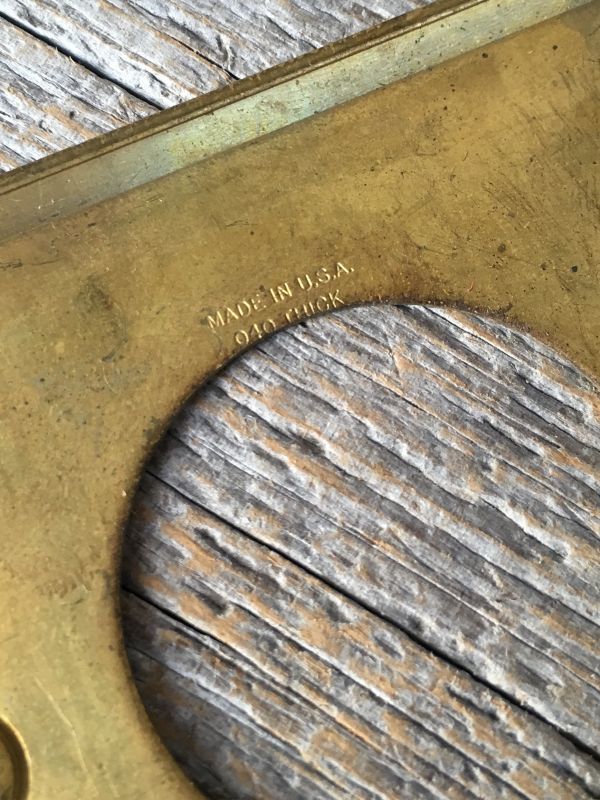 20'S 30'S コンセントプレート スイッチプレート ソリッドブラス 真鍮