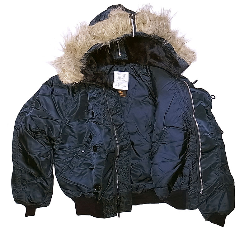 Deadstock 1992'S©ALPHA type N-2B 紺 Made in USA アルファ フライト