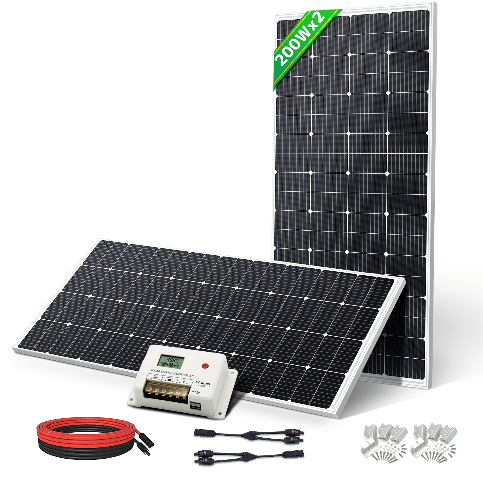 LVYUAN(リョクエン) 200W 折り畳み式 ソーラーパネル - LVYUAN