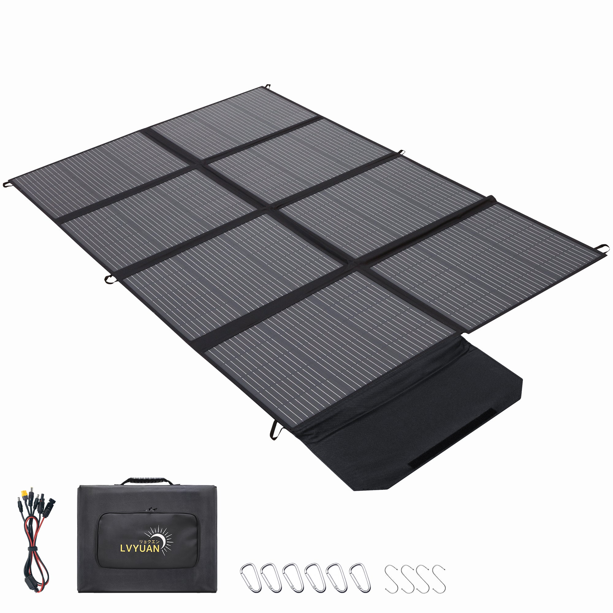 LVYUAN(リョクエン)400W 折り畳み式 ソーラーパネル - LVYUAN