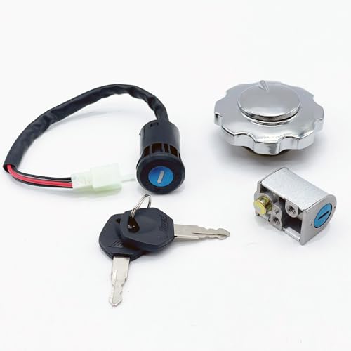 Ape バイクタンクキャブ車用黒/オレンジキャップ鍵付き