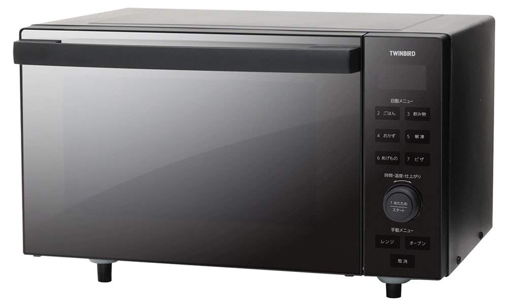 ツインバード オーブンレンジ MW-FS18 動作良好 フラット庫内 電子