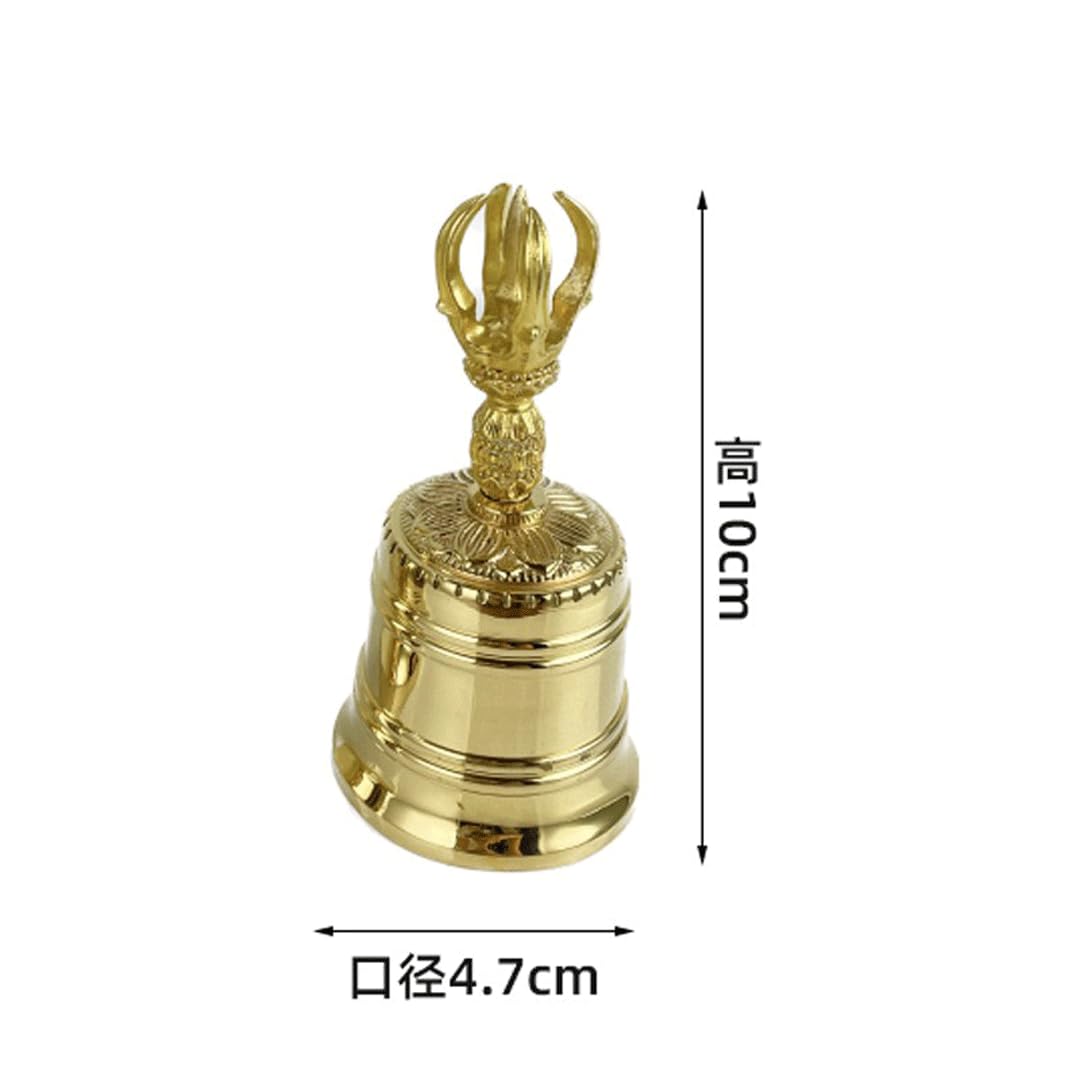 密教法具 四大明王 法器 金剛鈴 真鍮金メッキ 26cm密教法具