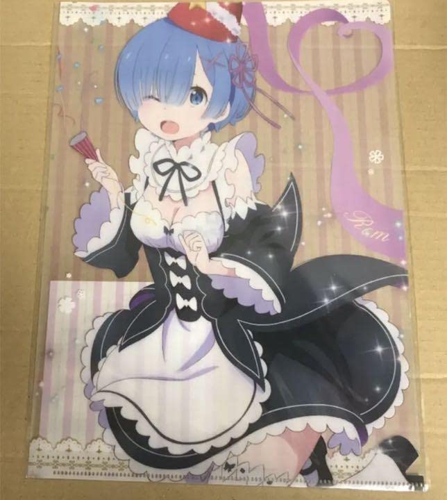 エミリア・ラム・レム クリアファイル アニメイラスト描き下ろしver