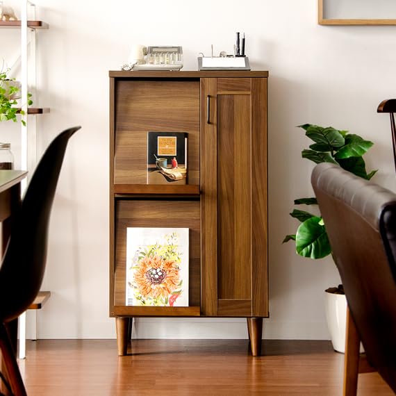 Karimoku カリモク 木製 電話台、FAX台 キャビネット飾り棚 収納