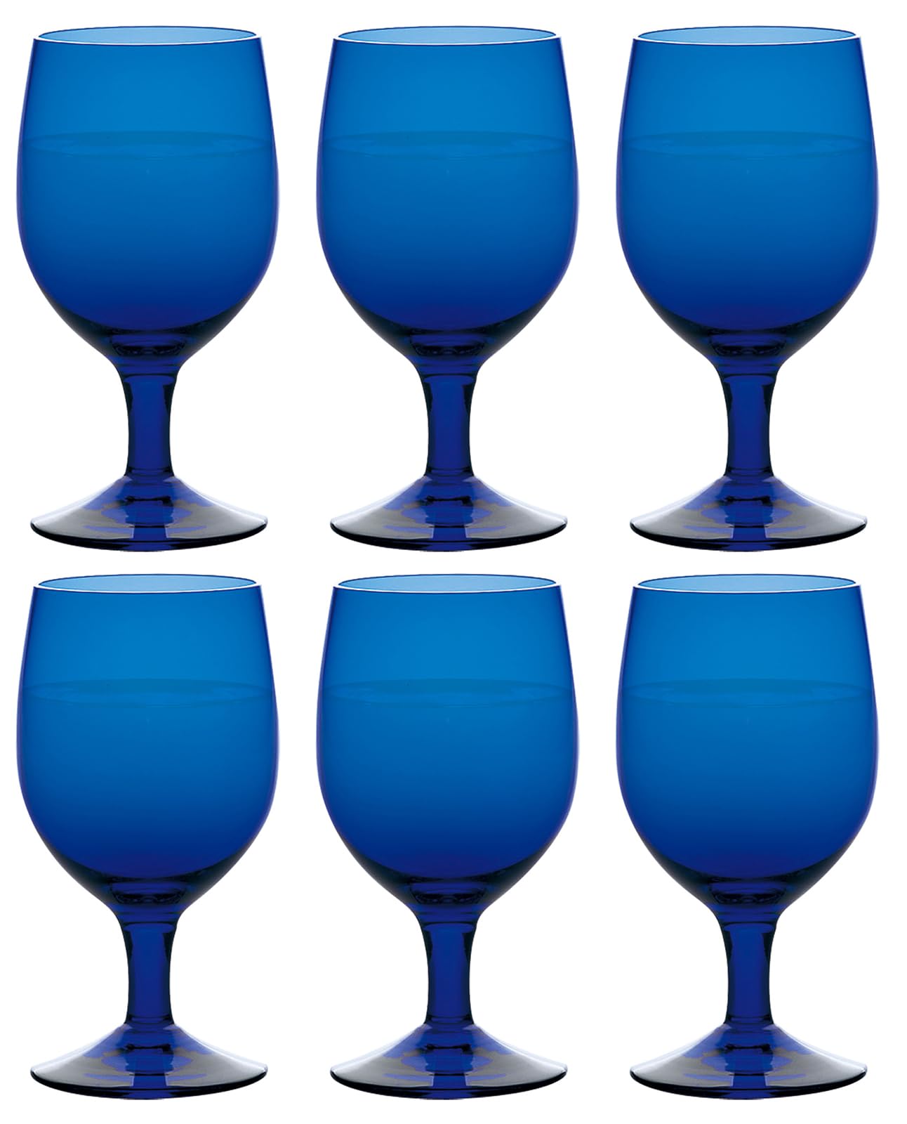 Amazon.co.jp: カラーステム ゴブレット 340ml×6個セット 35006HS-UB