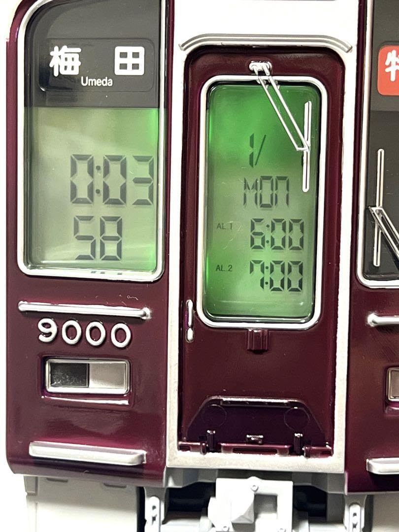 阪急電鉄 創立100周年記念目覚まし時計 目覚めルーン 阪急9000系 電車