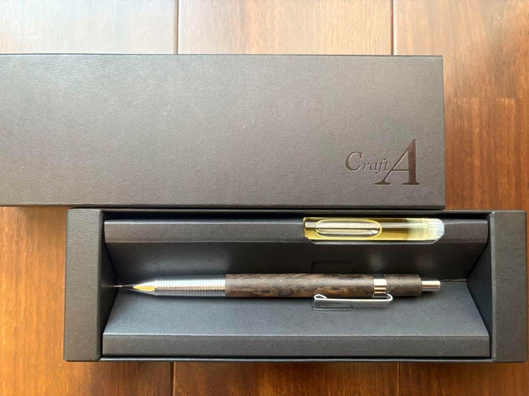 セール！クラフトエーmp201 黒柿 孔雀杢 シャーペン0.5ミリCraft A