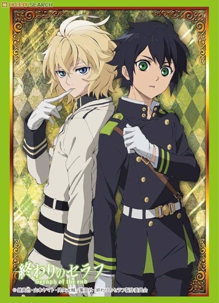 終わりのセラフ】ミカエラ＆優一郎 くじ引き堂 缶バッジ 終わりの