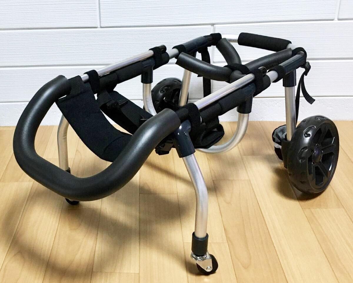 中型犬用車椅子4輪車 あご乗せ付き 中型犬用車椅子4輪