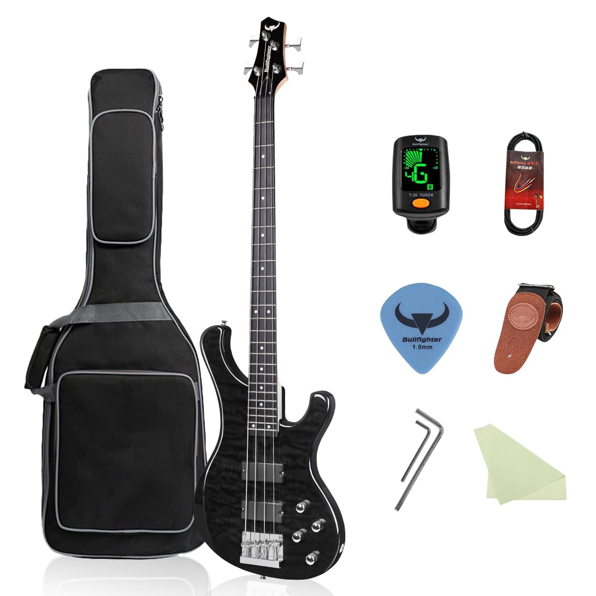 Amazon | Bullfighter エレクトリックベースギターセット 4弦