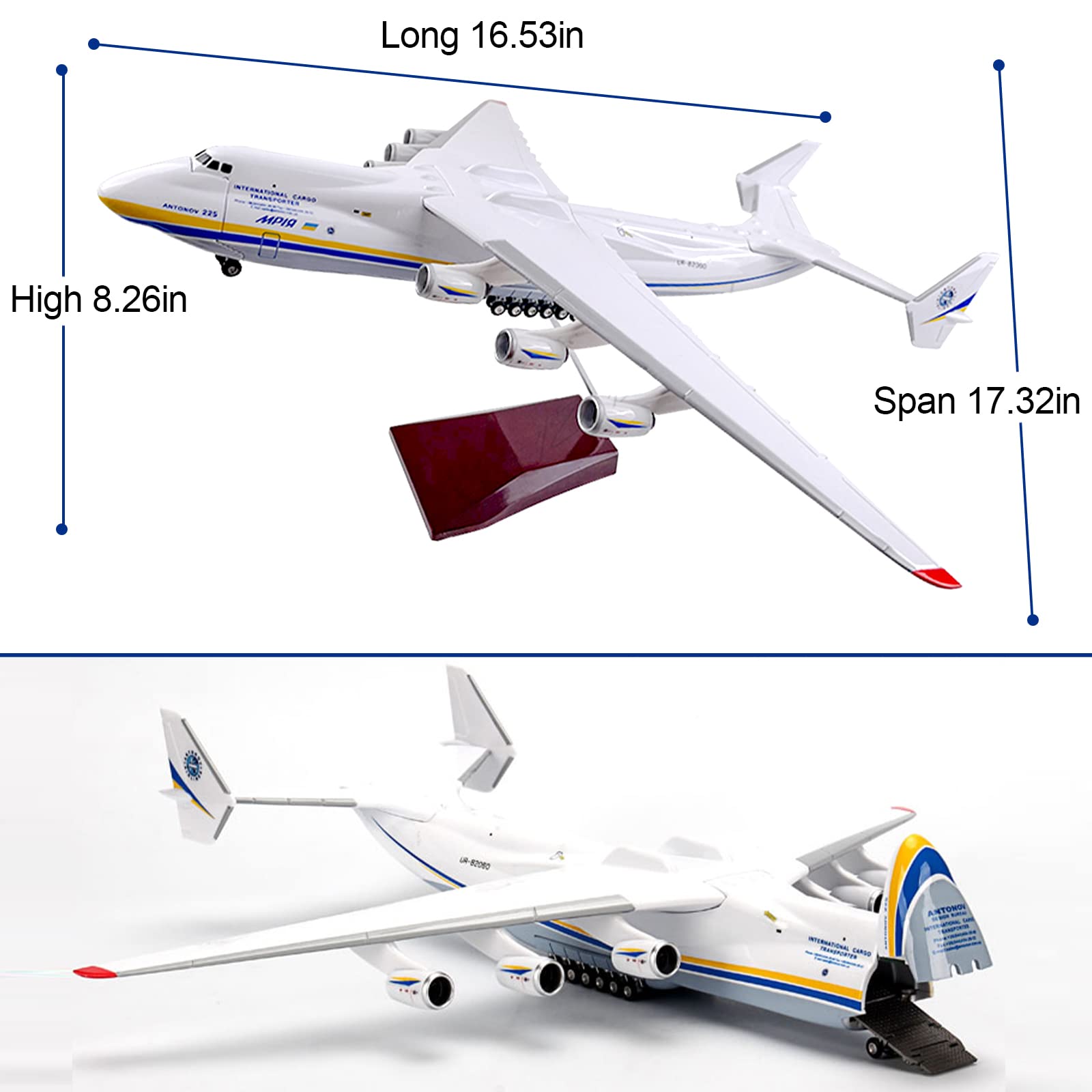 Amazon | 16.5インチ 1:200スケール アントノフ AN-225 モデル
