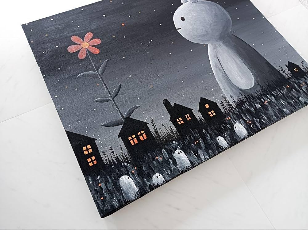 ✿月野乃亜 原画 2025年／594×420mm 現代アート 250903 ✿月野乃亜 原画