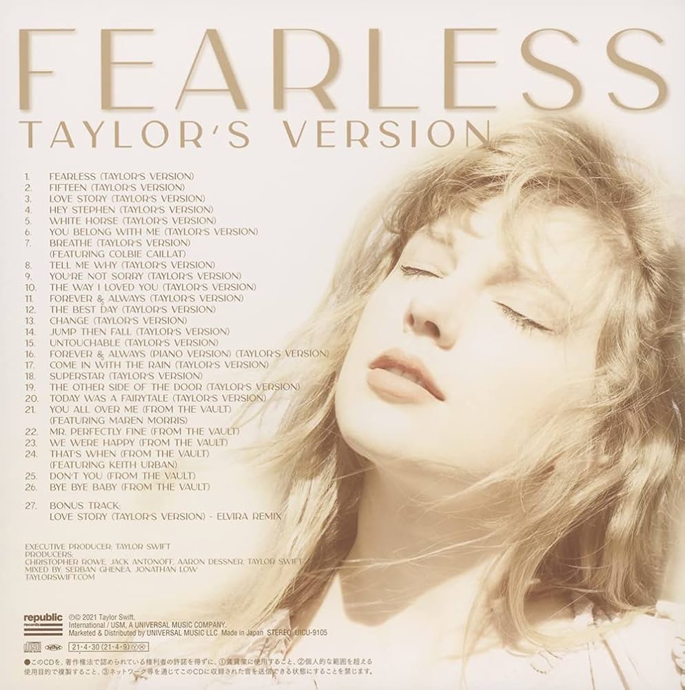 Taylor Swift - Fearless (Taylor's Version) (Japanese Deluxe