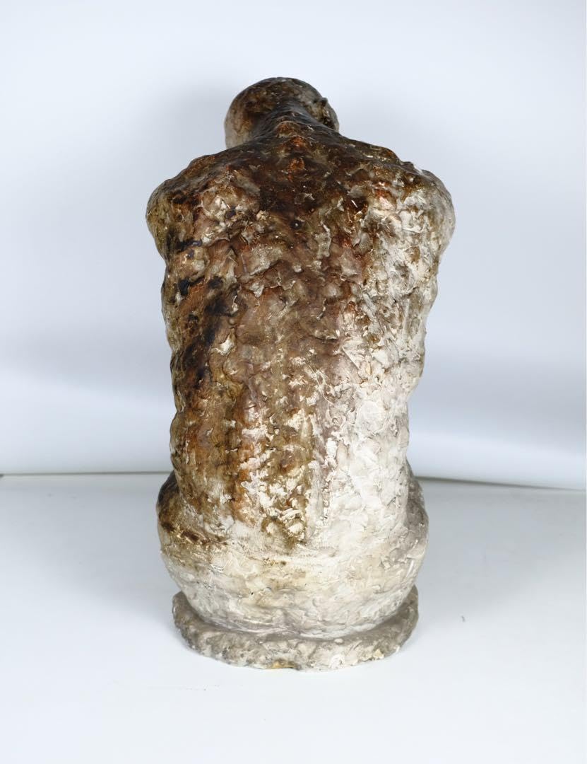 不思議な 木彫 人物像 2 古道具 アンティーク オブジェ 不思議な 木彫