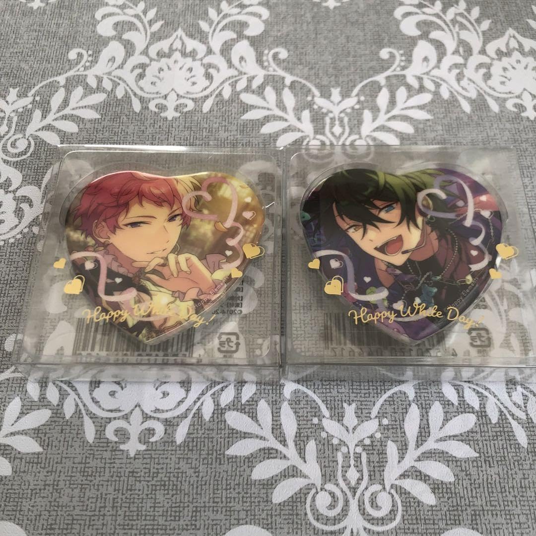 あんスタ 蓮巳敬人 ホワイトデーハート缶バ 72点セット あんスタ 蓮巳