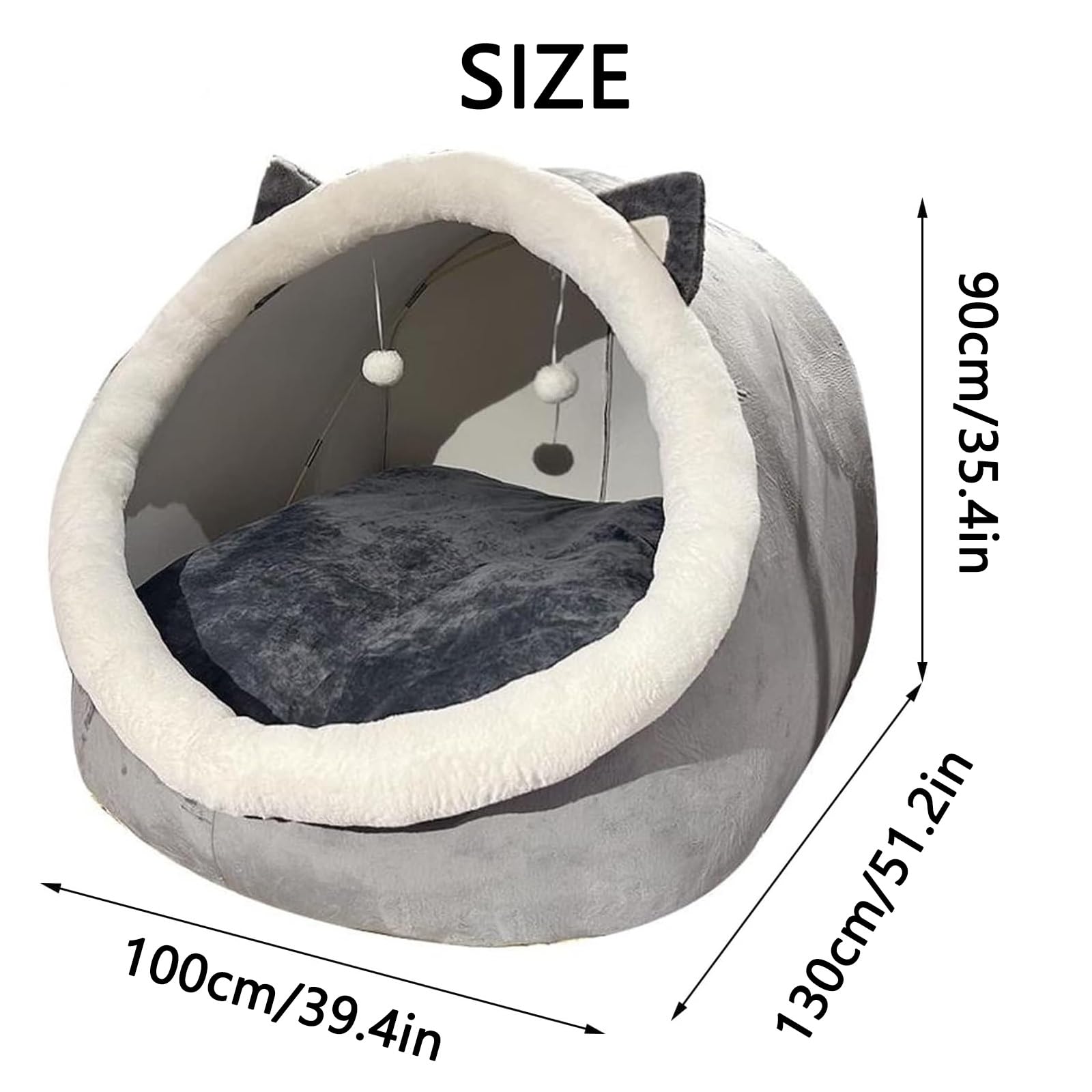 Amazon | 人間用ドッグベッド、ペット家族のための落ち着く人間サイズ