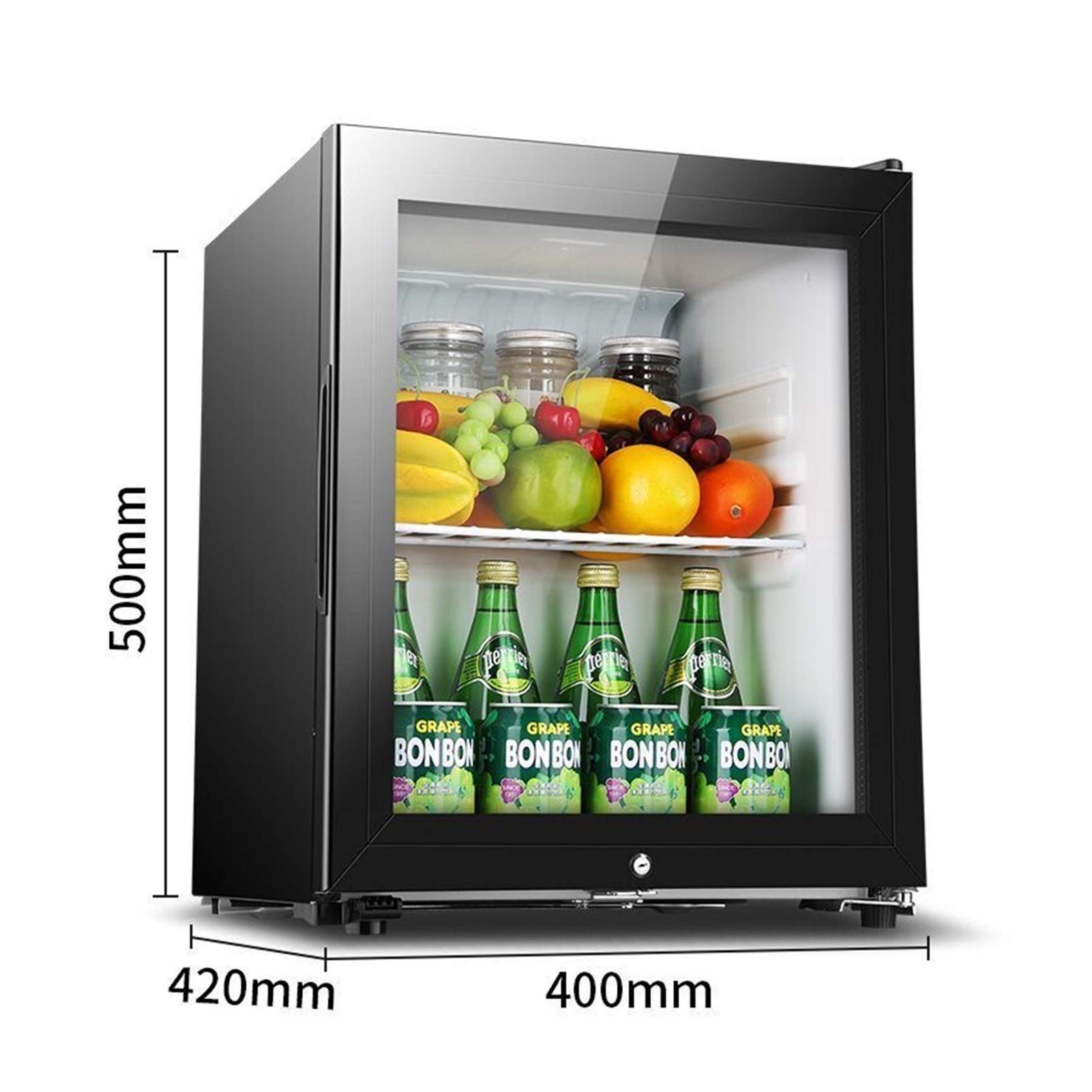 Amazon.co.jp: ドリンク 用ロック付 きミニ 50L 飲料 小型冷蔵庫 2层