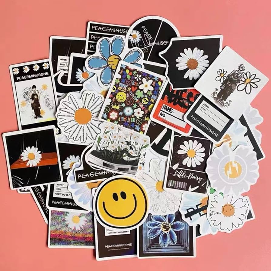 Amazon.co.jp: PEACEMINUSONEステッカーセット50枚 防水ステッカー