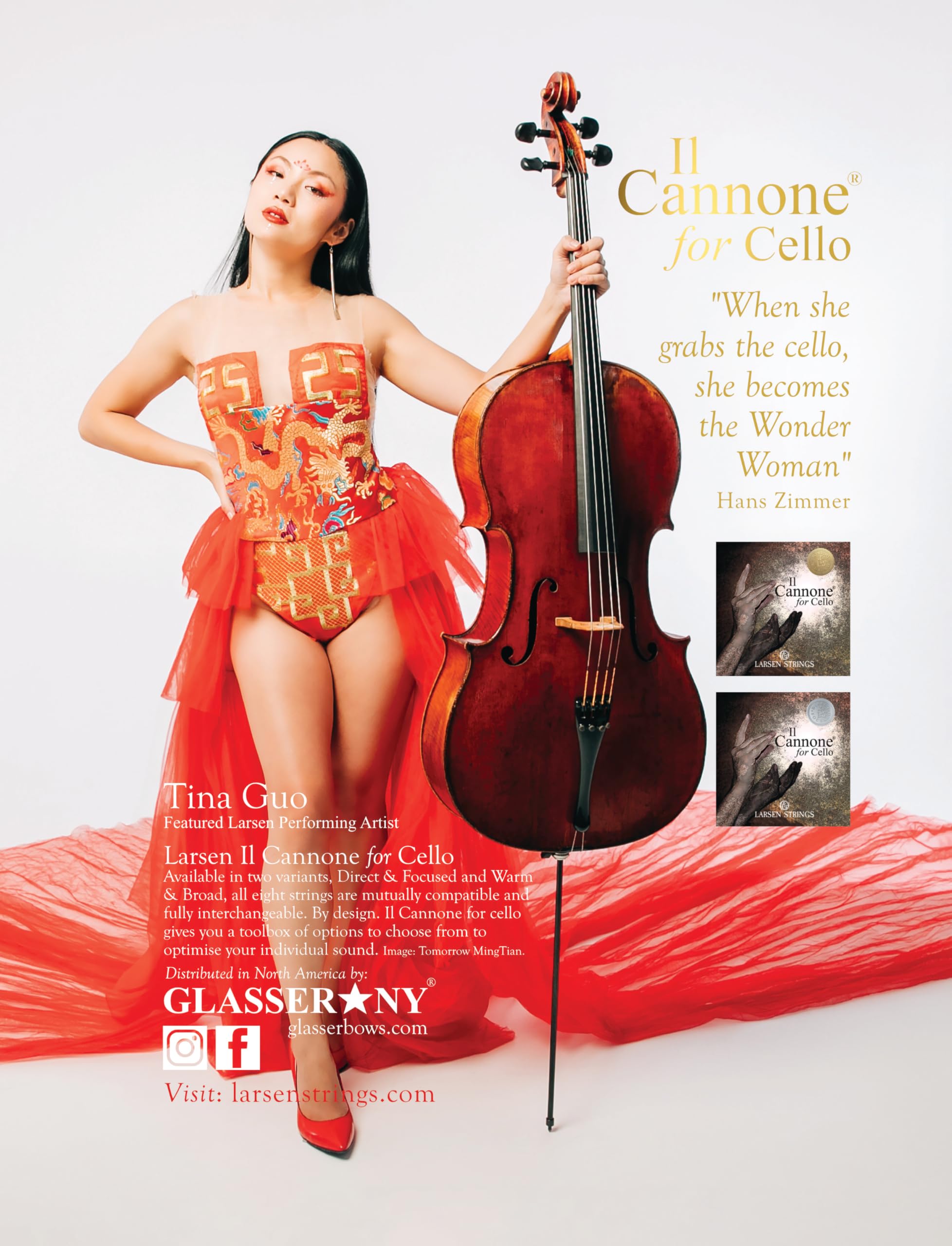 Amazon.co.jp: Larsen Il Cannone チェロ弦 IL Cannone C タングステン