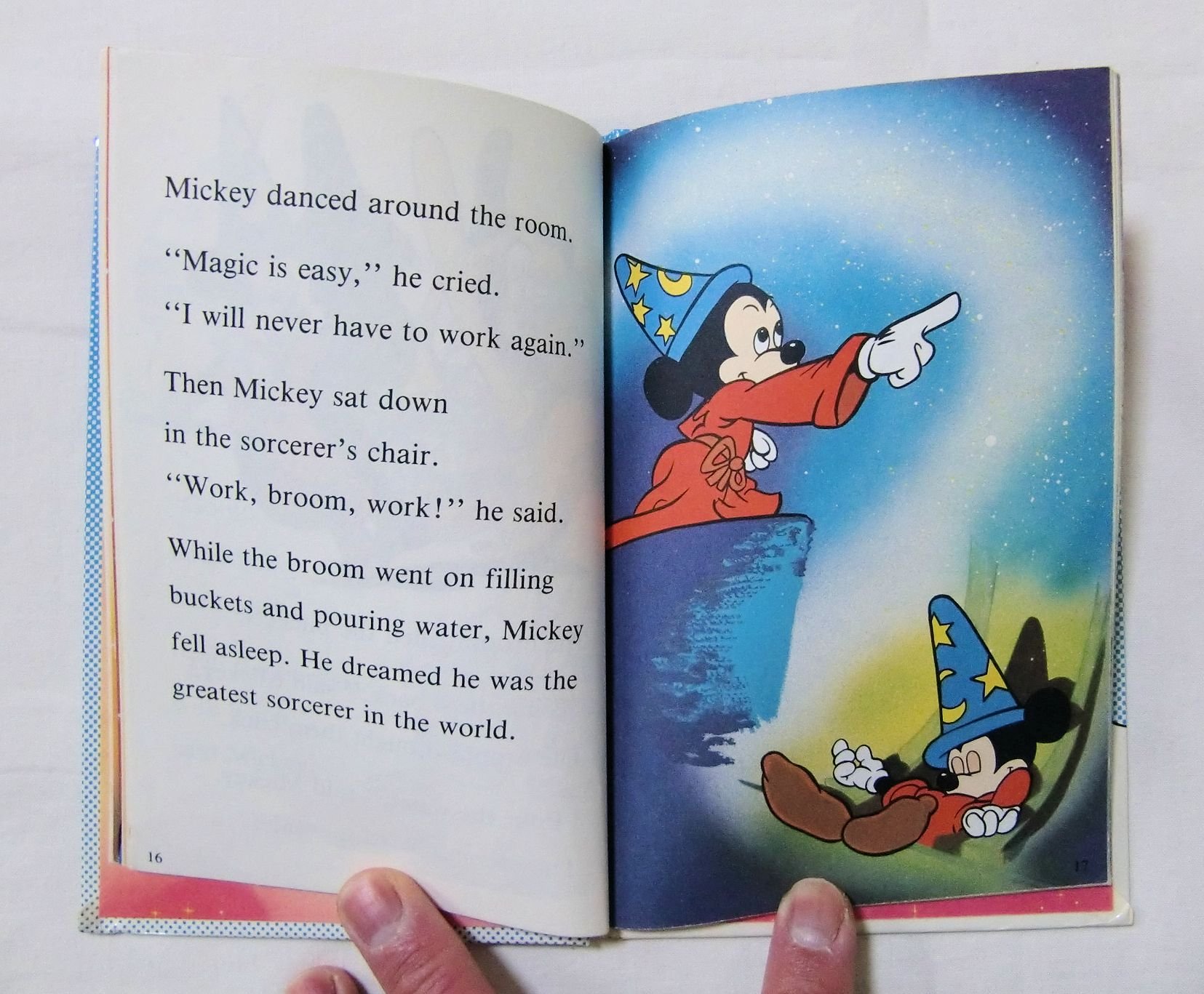 SORCERER MICKEY ファンタジア ミッキー セル画 魔法使いの弟子