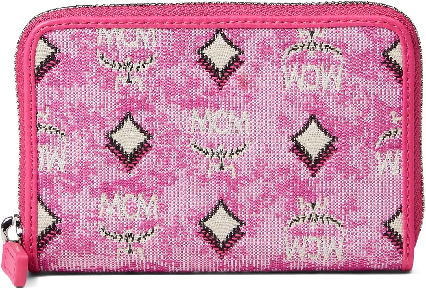 Amazon | MCM ポルトゥナ ジップ付き財布 ミニピンク ワンサイズ