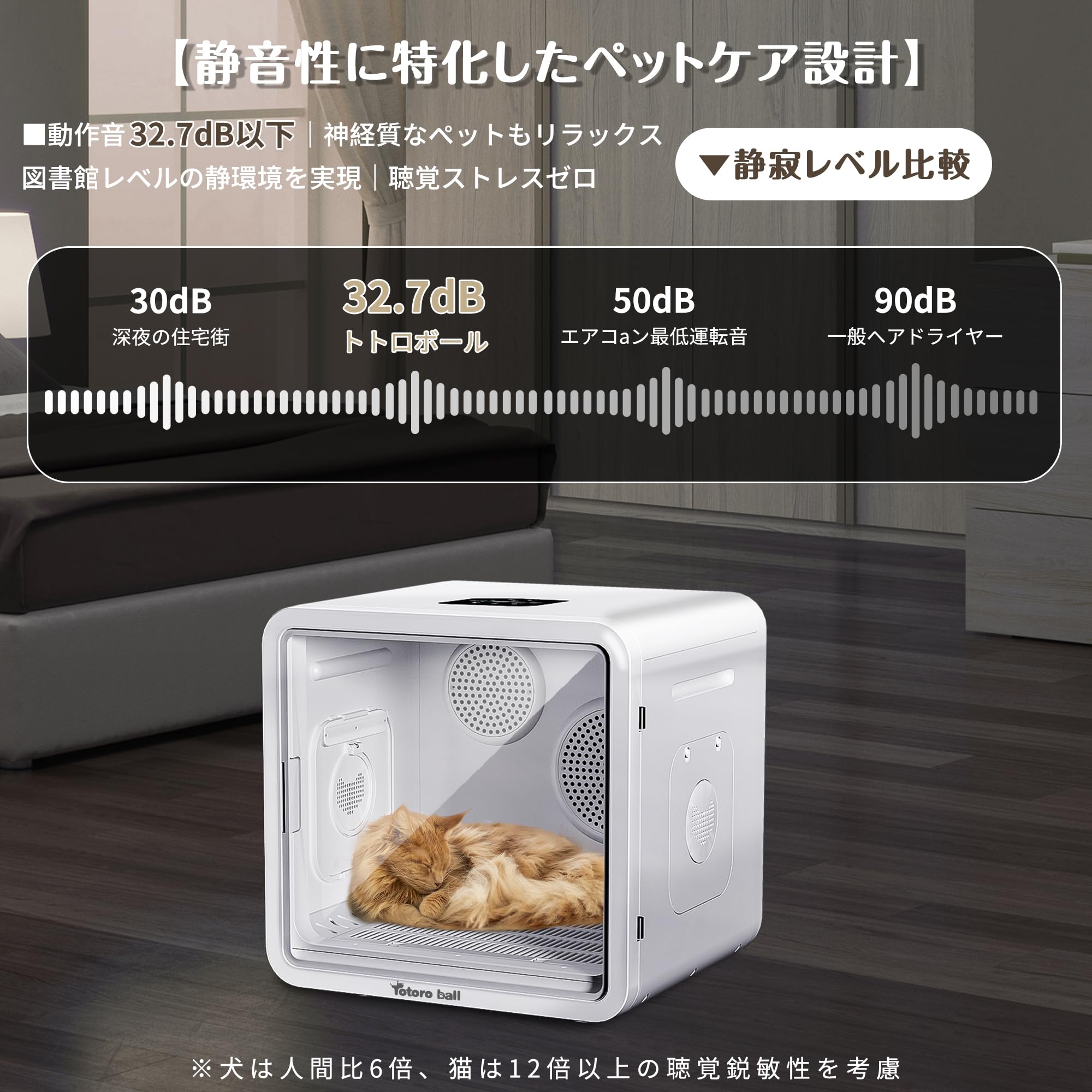 Amazon | [業界初82L大容量]Totoro ball ペットドライルーム ペット