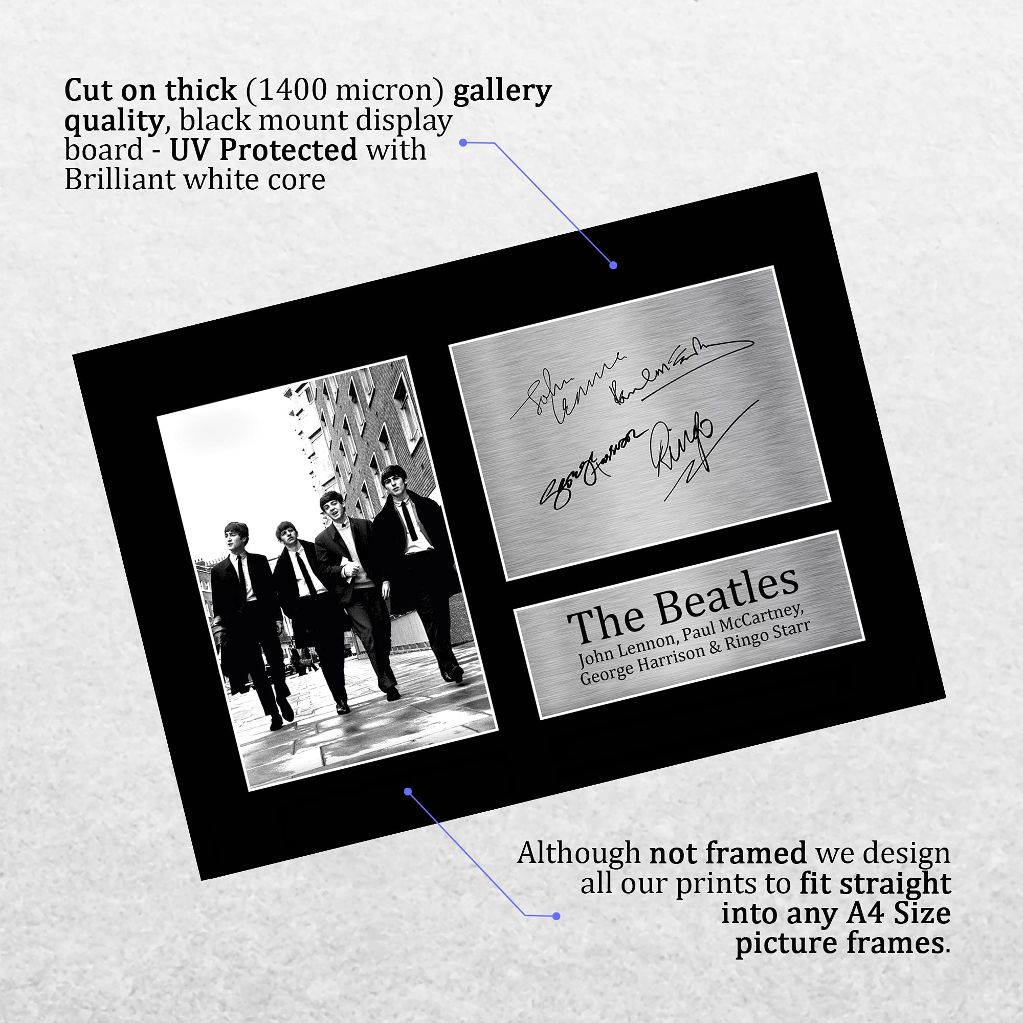 ビートルズポール・マッカートニー直筆サイン入りプリント保存額装新品