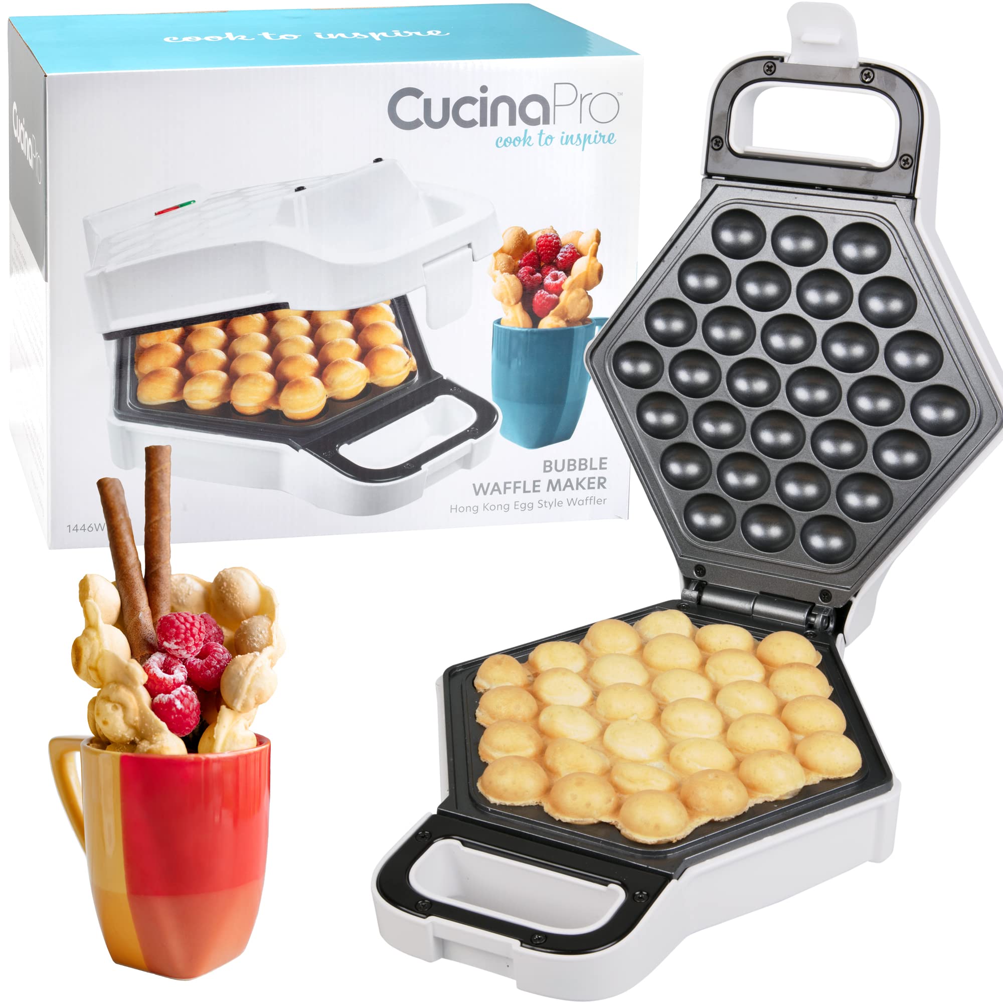Amazon.com: Bubble Waffle Maker- Electric Nonstick Hong Kong Egg