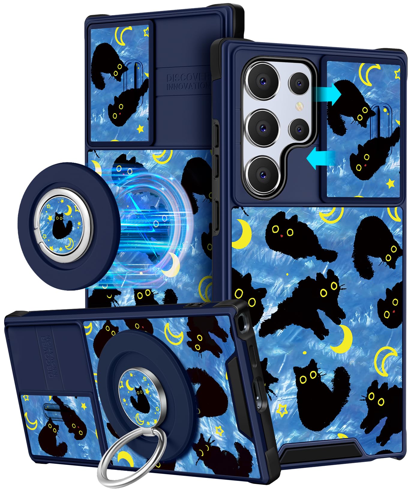 ブルーアーカイブS24 galaxy ultra アクセサリーキット ブルー