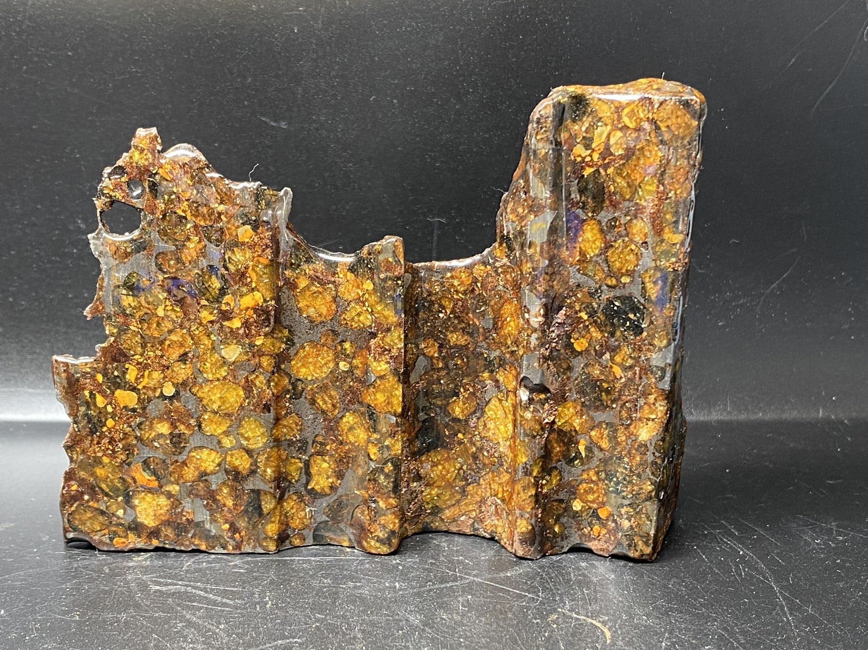 パラサイト隕石 113g 隕石 セリコ隕石 石鉄隕石