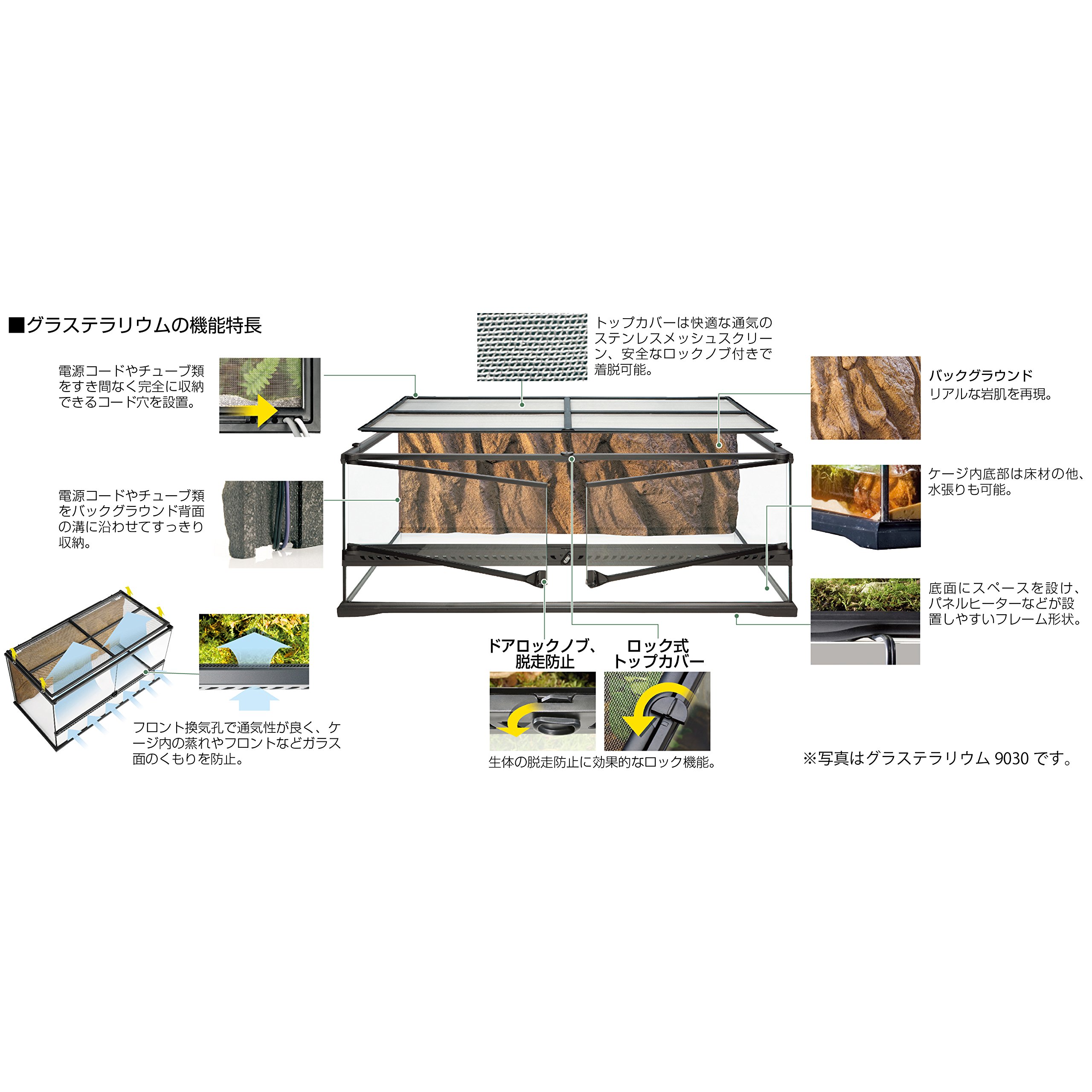新品GEX EXOTERRA グラステラリウム9060 PT両開きフロントドア