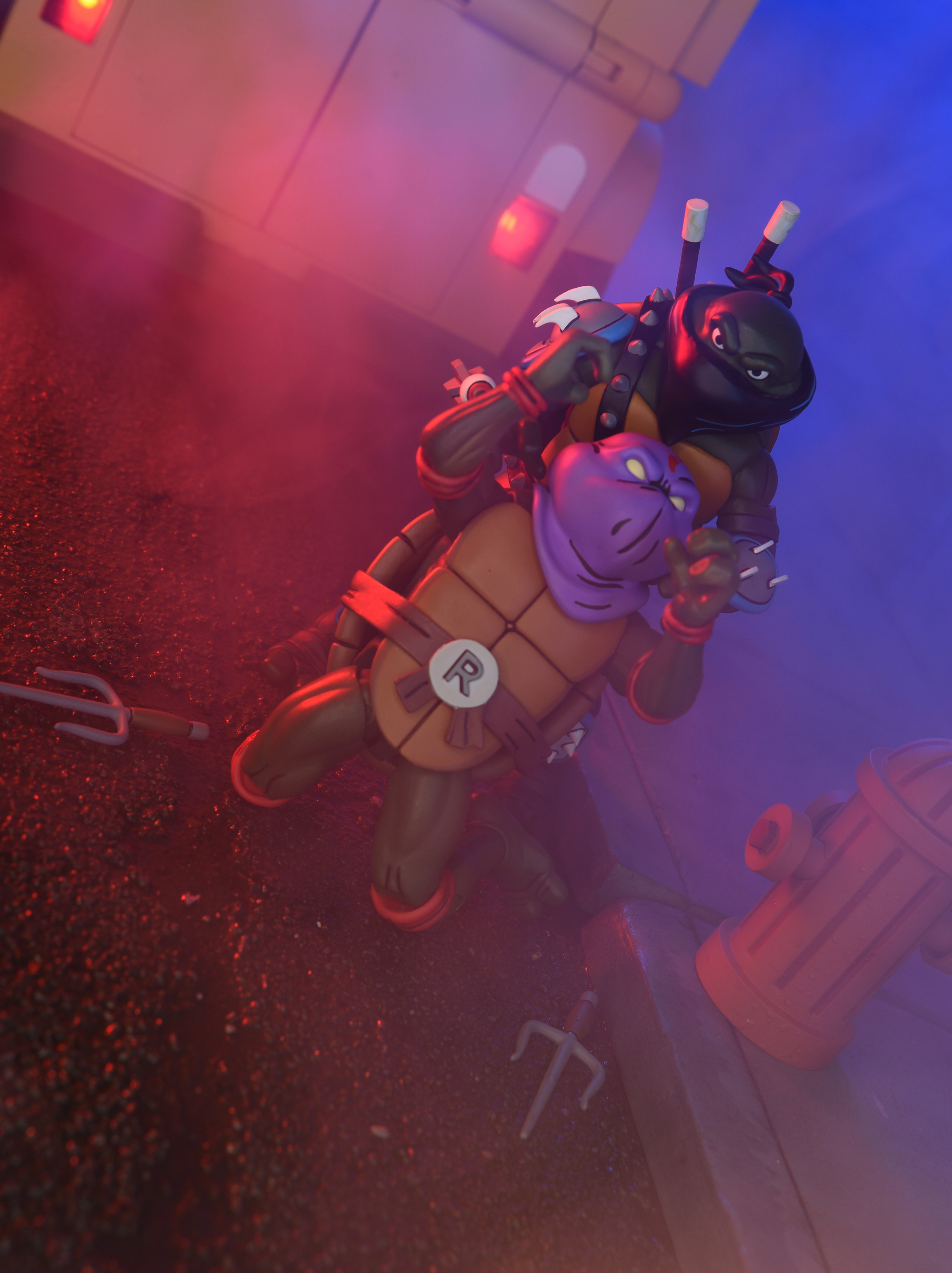 豆魚雷限定】TMNT Cartoon animation/ ダークレオナルド 7インチ